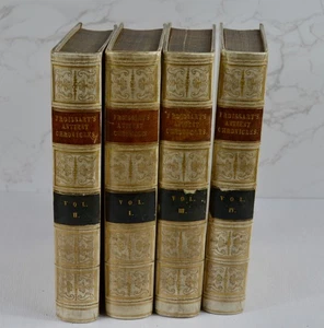 The Antient Chronicles of John Froissart, 4 Vols., Vellum (1814-1816) - Imagen 1 de 17
