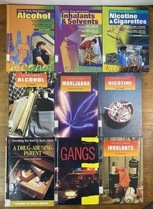Lot of 10 90s Drug Awareness Ex-Library Books – Gangs, Alcohol, Inhalants, More - Picture 1 of 24