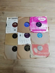 Job Lot / Bundle Of 9 X Old 10" Gramophone Records 78 Rpm Shellac - Picture 1 of 10