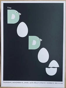 Póster de 2008 de The Dodo, San Francisco. S&N de Jason Munn (The Small Stakes) - Imagen 1 de 2