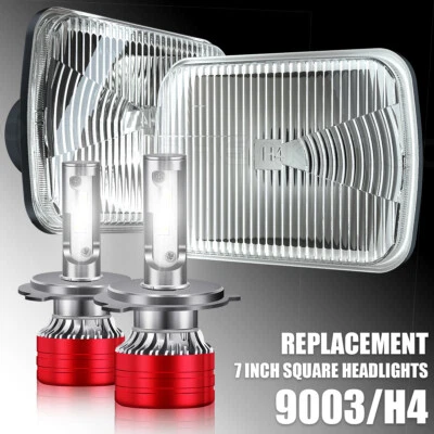 For Ford Super Duty Truck F550 F600 F650 F700 F750 7X6" 5x7" Led Headlight Hi/LO - Image 1 of 4