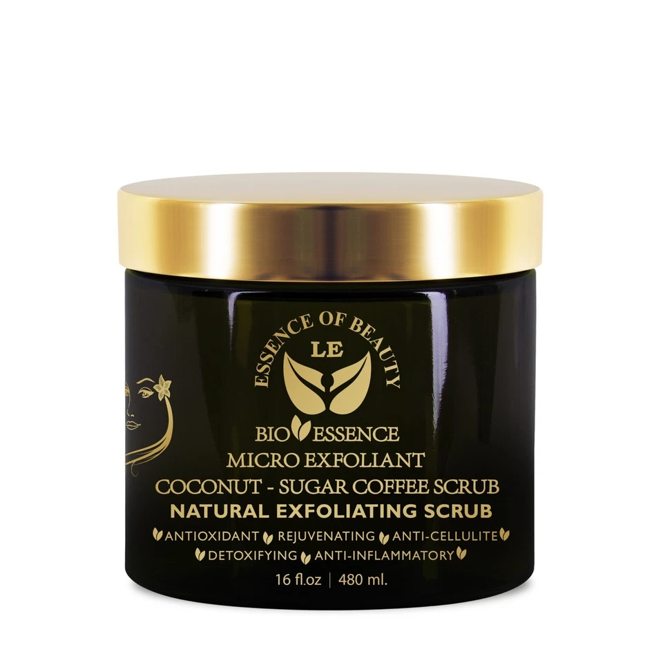 Facial Exfoliation Scrub - Exfoliant Coffee Scrub With Coconut Sugar - Image 1 of 4