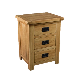 NEW Rustic Solid Timber Oak Bedside table - Picture 1 of 4