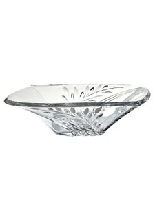 GA80035 -P92 -Dale Tiffany 24% lead solid crystal Leaf Series Bowl - Picture 1 of 1