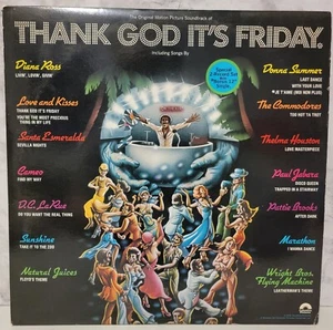Thank God It's Friday 3 Record Soundtrack Vintage Vinyl LP Donna Summer - Imagen 1 de 7