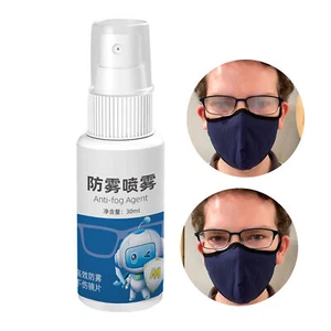 1x 30ml Anti Fog Spray Eyeglass Lens Cleaner Long Lasting Defogger - Picture 1 of 12