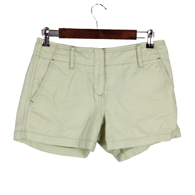 Tommy Hilfiger women boyfriend style shorts size 4 light green 100% cotton twill - Image 1 of 4