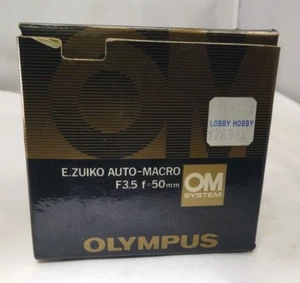 Empty Box for Olympus OM E. Zuiko auto macro 50mm f3.5 lens - Picture 1 of 8