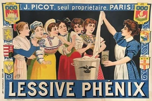 Lessive Phenix French Laundry Powder Advert Vintage Retro Style Metal Sign - Picture 1 of 5