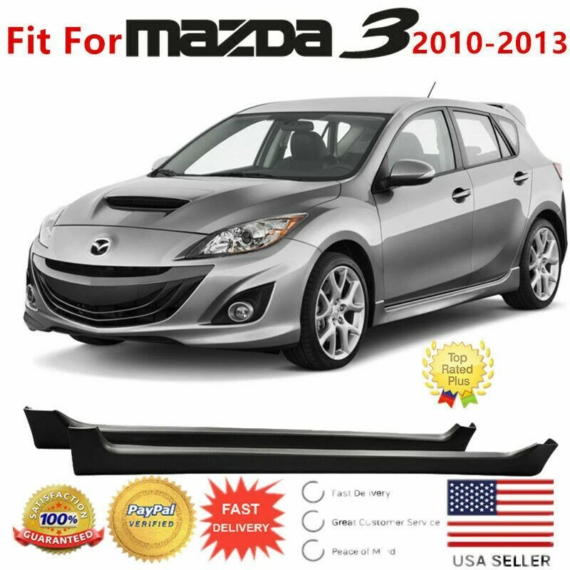 Kit de carrocería negro de 4/5 puertas estilo mod VIP para Mazda 3 JDM 2010-2013 Foto 1 de 4