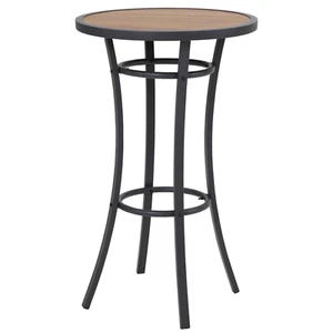 Outdoor Bar Height Bistro Table, 40-Inch Patio Bar Table Bistro Dining Table Pub - Picture 1 of 6
