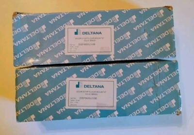 Deltana DSF800U10B 2 topes de puerta de parachoques de montaje en piso de 8" de latón macizo de alta resistencia Foto 1 de 3