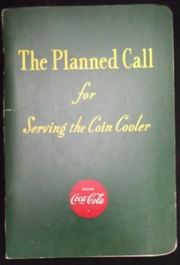 VTG 1944 COCA COLA PLANNED CALL FOR SERVICING COIN COOLER MACHINE SERVICE BOOK F - Picture 1 of 4