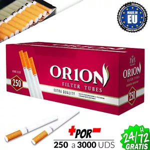 TUBOS VACIOS CON FILTRO ORION PARA RELLENAR 250 3000 CIGARRILLOS PREMIUM - Imagen 1 de 8