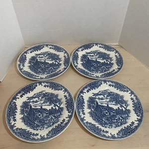 Churchill Staffordshire England Country Living Piatto Fine Inglese Lotto di 4 - Foto 1 di 4