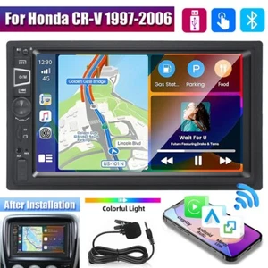 For Honda CR-V 1997-2006 Apple/Android Carplay GPS Stereo Car Bluetooth FM Radio - Picture 1 of 13