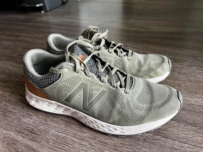 New Balance Fresh Foam Arishi Green With Brown Leather Size 9US EU42.5 - Image 1 of 4
