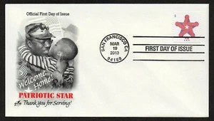 USA, SCOTT # 4749, ARTCRAFT FDC COVER 2013 PATRIOTIC STAR, WELCOME HOME SOLDIER - Picture 1 of 1