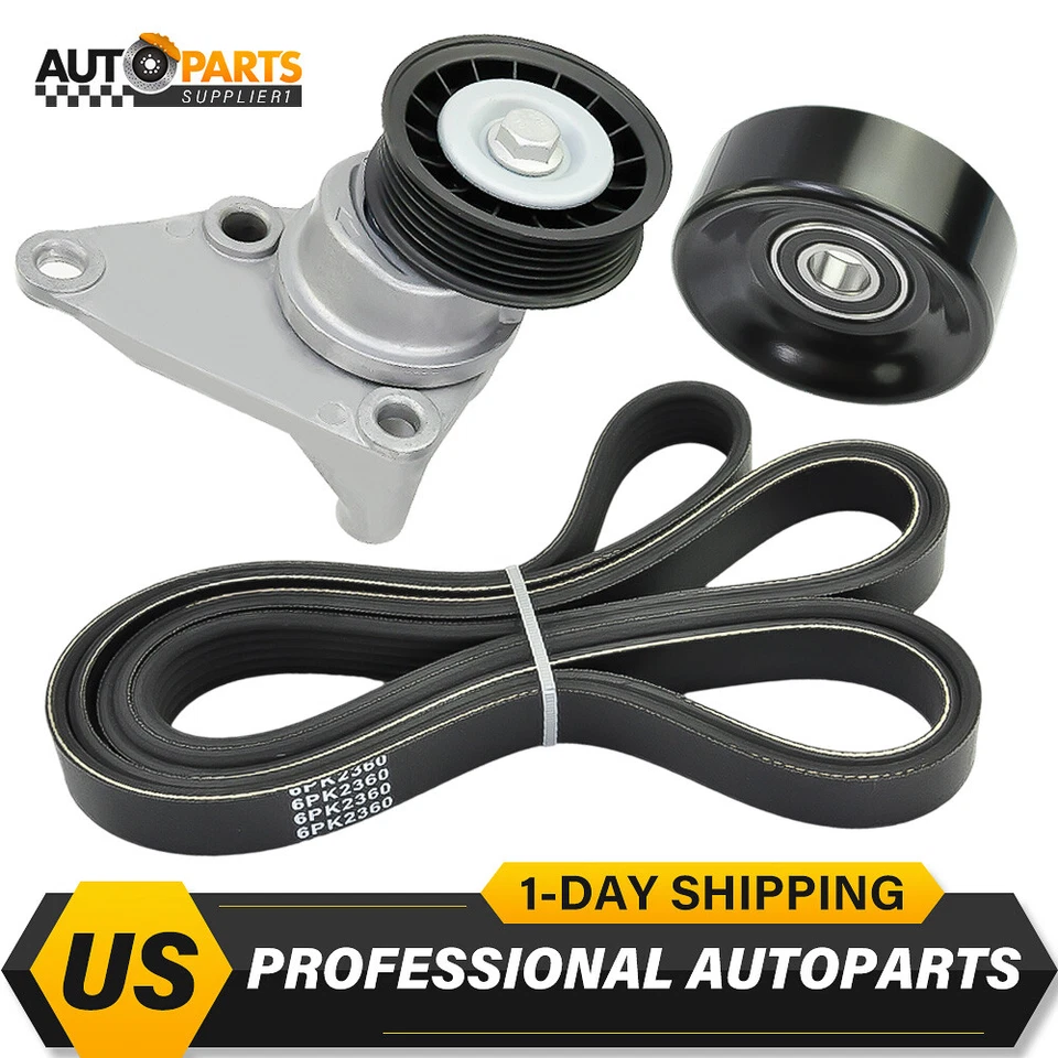 Serpentine Belt Component Kit For Chevy Avalanche 1500 Silverado Tahoe GMC - Image 1 of 4