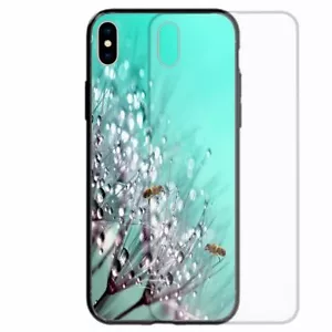For Huawei Mobile Phone Series Glass Back Case - Bees on Dandelion Droplet GC05 - Picture 1 of 1