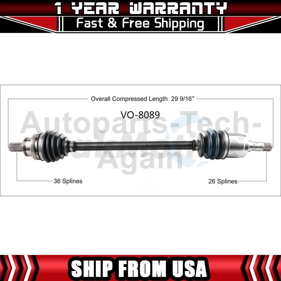 Eje trasero izquierdo CV eje articulado compatible con Volvo S80 2007 2008 2009 2010 2011 2012 Foto 1 de 1