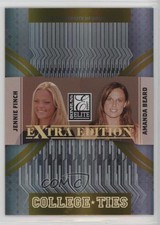 2007 Donruss Elite Extra Edition College Ties Gold Amanda Beard Jennie Finch