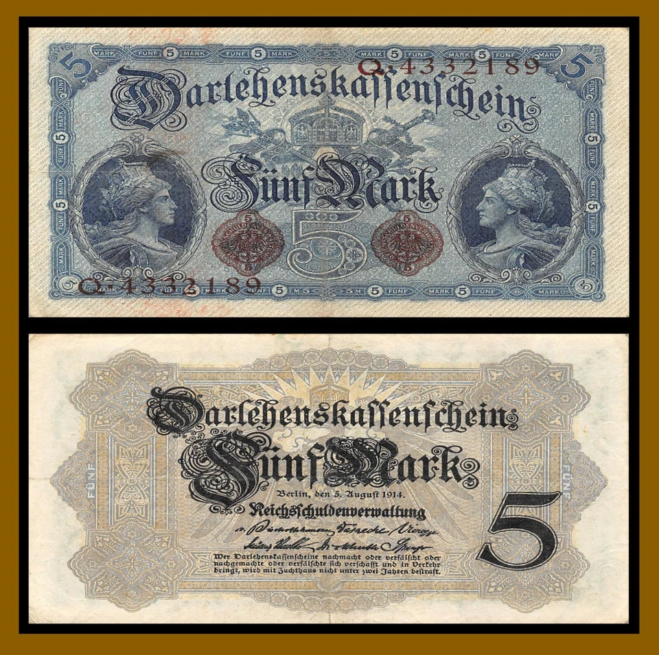 Germany 5 Mark, 1914 P-47b Cir - Image 1 of 1