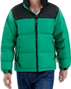 Men's Down Puffer Jacket Warm Thickened Windproof Winter Coat with Hooded Parka - Picture 1 of 7