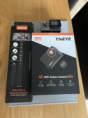 ThiEYE 4K Wifi Action Camera Set Good Condition and ThiEYE Selfie stick tripod  - Image 1 of 4