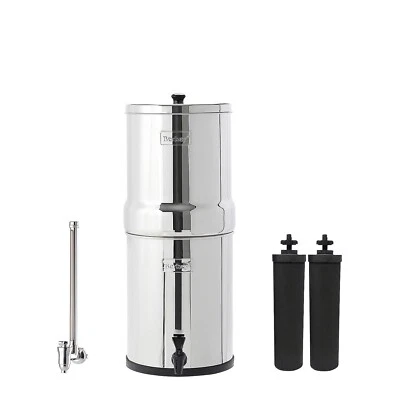 Royal Berkey Water Filter Purification System with 2 Black & SS Spigot Combo - Image 1 of 4