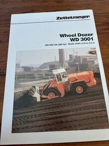 Zettelmeyer WD 3001 Wheel Dozer Brochure FCCA24 - Picture 1 of 1