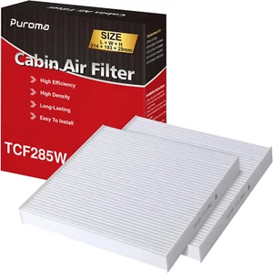 2 Pack Cabin Air Filter with Multiple Fiber Layers Replacement for CP285, CF1028 - Picture 1 of 12