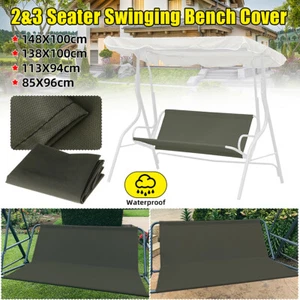 2/3 Seat Green Color Waterproof Swing Cover Chair Bench Replacement Patio Garden - Picture 1 of 19