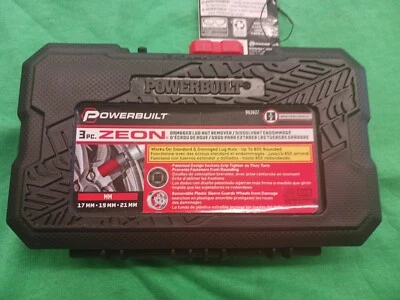 Powerbuilt 3 Piece Zeon Metric Lug Nut Socket Set for Damaged Lug Nuts - 941437 — 第 1/4 张图片