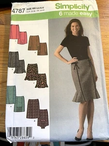Simplicity 4787 sewing pattern for fitted skirts (6/8/10/12) - Picture 1 of 1