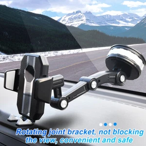 360° Handyhalterung Auto Armaturenbrett KFZ Smartphone Handy Halter LKW PKW - Zdjęcie 1 z 9