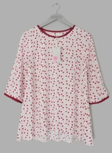 £55 •BODEN • Pink Milkshake Scattered Stars Blouse Top Sz 18-20 UK /50”. BNWT - Picture 1 of 4