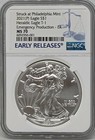 2021 P Silver American Eagle Ngc Ms70 Emergency Production Early Releases