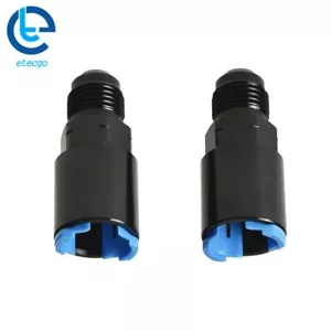 Adaptador push-on de desconexión rápida 6AN EFI montaje macho destello a 3/8" X2 - Imagen 1 de 6