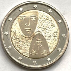 2 euro Commemorative Finland 2006 Universal and Equal Suffrage UNC (# 1403)