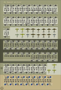 Air Assault on Crete Counters - Die-Cut - Picture 1 of 4
