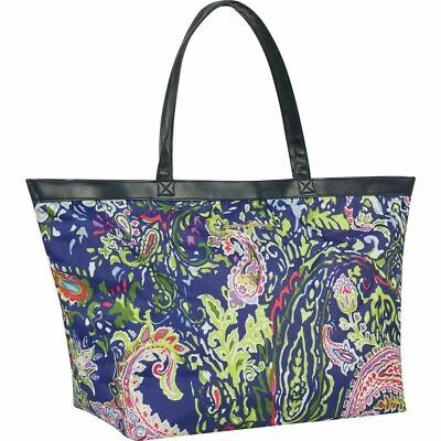 Tommy Bahama Large Honolulu Blue Paisley Weekender Tote Bag NWT $160 - Image 1 of 2