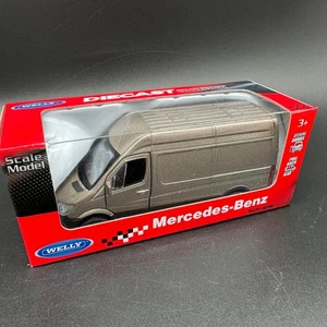 Welly Mercedes-Benz Sprinter Diecast Metall Modellauto-braun- ca. 1:36 - NEU&OVP - Bild 1 von 9