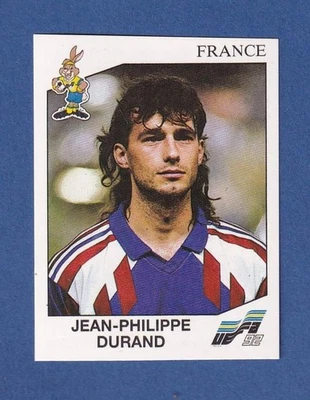 Pegatina Panini UEFA Euro 1992 #56 Jean-Philippe Durand Francia Foto 1 de 2