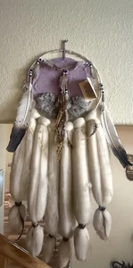 Eagle Spirit Traumfänger Mandella Wolle Holzperlen Leder 36’’ M Freeman - Bild 1 von 9