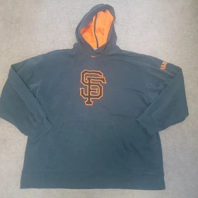 Y2K Nike San Francisco Giants Center Swoosh Hoodie MLB Black/ORANGE Men’s XXL - Image 1 of 4