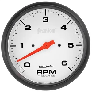 Auto Meter 5876 Phantom In-Dash Tachometer 5 Electrical (Air Core) 6 000 RPM - Picture 1 of 3