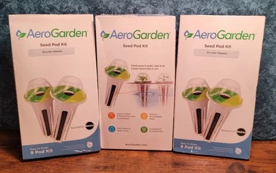 (3) Упаковка AeroGarden Pod Mountain Meadows Набор Семян Цветков Розовый/Желтый/Орнж Цветы  - Изображение 1 из 4