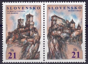 SLOVACCHIA 2007 Rocche di libertà 2v MNH** - Picture 1 of 1