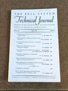 AT&T Bell Laboratories Technical Journal, März 1968 Computing Science Systems Lib - Bild 1 von 6